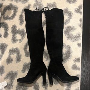 Stuart Weitzman Elegant Black Over-the-Knee Boots Size 4